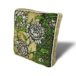 Aberto Design YM1030 Cojín 42x42 cm, 50% Algodón/50% Poliéster, Funda Extraíble y Lavable para Sofá y Hogar, Elegante y Cómodo